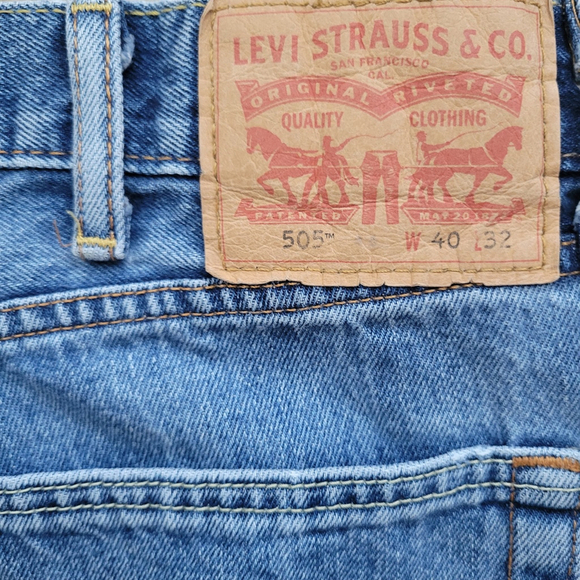 Levi's Jeans 505 Size 40/32 Men's Excellent Condition - Picture 6 of 9
